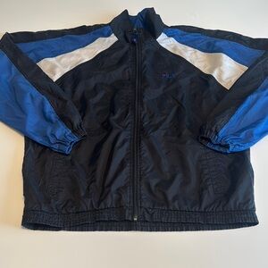 Vintage Fila Black and Blue Windbreaker Jacket